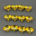 Transparent acrylic diamond shaped decorative gems, 17x20mm plastic crafts for wedding decor. - 17*20mm / Orange Red