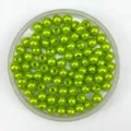 Green imitation pearl beads, ABS plastic drilled loose beads for DIY jewelry and crafts making. - Grass Green