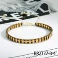 Boho Kralen Armband Goud Brons Verstelbaar Handgemaakt Sieraden Cadeau Dames Mooi. - Brons Goud (BR2177-B-4)