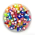 Colorful acrylic butterfly beads bulk for DIY jewelry making, phone chains, and necklaces. - 10mm / Multicolor
