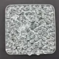 Transparent acrylic round beads for DIY jewelry making, handmade phone charms and necklaces. - Clear White