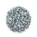 Round acrylic alphabet letter beads in transparent container for DIY crafts kids jewelry making - 4*7mm / Luminous Black