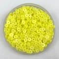 Yellow clay spacer beads round flat polymer clay beads for jewelry making DIY craft. - 6*1.3mm / Yellow