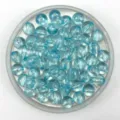 6-12mm light blue transparent acrylic round beads for DIY handmade jewelry crafting bracelets necklaces accessories - Lake Blue
