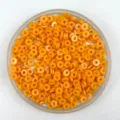 Orange flat round spacer beads polymer clay style candy colors craft DIY phone case accessories - 6*1.3mm / Orange Red