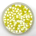 Transparent yellow heart shaped acrylic loose beads for DIY handmade bracelets and jewelry making - Yellow