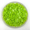 Green flat round spacer beads polymer clay lookalike diy phone case craft accessories - 6*1.3mm / Grass Green