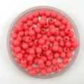 Detailopname van roze kunststof knutselralen, perfect voor creatieve DIY-sieraden. - 6mm / Watermeloen Rood