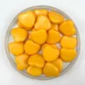 20mm acrylic heart shaped beads for DIY jewelry making, crafts, and children threading toys. - Solid Orange