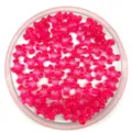 Hot pink translucent plastic tri-beads detail, acrylic star craft beads for DIY jewelry making. - 11*4mm / Rose Red