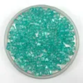 Turquoise faceted bicone crystal beads close up, ideal for handmade DIY jewelry crafting. - 6mm / Lake Blue