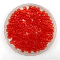 6mm acrylic crystal faceted wheel beads red DIY handmade crafting beading accessories - Red
