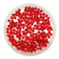 Red transparent plastic three-prong loose beads DIY handmade craft accessories bulk - 11*4mm / Red