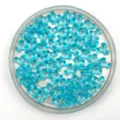 Transparent blue plastic three-pronged beads for DIY jewelry making crafts and handmade accessories. - 11*4mm / Sky Blue