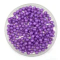 Acrylic faceted purple loose beads round candy beads DIY handmade jewelry accessories 10mm - 6mm / Purple