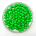 Groene kunststof ronde kralen voor hobby, gladde acryl losse kralen voor sieraden maken. - 6mm / Grasgroen