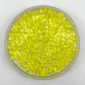 6mm yellow acrylic crystal rondelle beads faceted transparent DIY handmade jewelry making crafts - Yellow