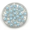 Light blue candy-shaped acrylic beads inner color loose beads DIY handmade craft accessories - 17*9mm / Light Blue