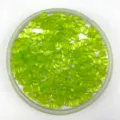 6mm plastic heart beads green loose craft beads for DIY handmade bracelets necklaces toys - Transparent Green