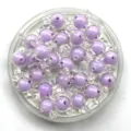 Acrylic candy beads detail shot, purple sugar beads for DIY handmade jewelry accessories making. - 17*9mm / Light Purple