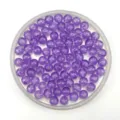 Paarse acryl ronde kraal detailweergave, ideaal voor DIY sieraden maken en kinderknutsel. - 6mm / Transparant paars