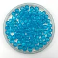 Blauwe transparante acryl ronde kralen voor DIY sieraden maken en handwerk projecten - 6mm / Transparant blauw