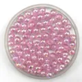 Pink AB Iridescent Acrylic Round Beads 6-10mm DIY Jewelry Making Loose Craft Spacer - 8mm / Pink