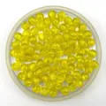 Transparante gele acryl ronde kralen detail, DIY ambacht losse kralen voor sieraden maken. - 6mm / Transparant Geel