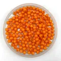 Acrylic faceted round beads, 6-12mm candy color orange DIY loose beads for jewelry making - 6mm / Orange Red