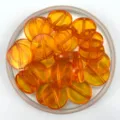20mm Transparente Orange Runde Acryl Perlen Für DIY Armband Schmuck Herstellung Teile - 20mm / Transparent Orange