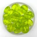 20mm transparente flache runde Acrylperlen neon gruene lose DIY Schmuckherstellung - 20mm / Transparentes Grün