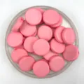 Rosa Acryl flache scheibe perlen für DIY schmuckherstellung, 20mm abstandshalter armbänder. - 20mm / Solides Rosa