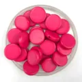 20mm Acryl Flache Runde Perlen Bunte DIY Armband Schmuckherstellung Handwerk Materialien - 20mm / Einfarbig Rosarot