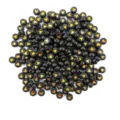 Black gold heart acrylic beads for DIY handmade bracelets and jewelry making accessories. - 4*7mm / Black With Gold Text
