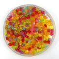 Colorful transparent acrylic star beads, 6mm small DIY jewelry making loose spacer charms. - 6mm / Multicolor