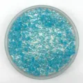 Close-up detail of transparent blue star acrylic beads for DIY crafting and jewelry making. - 6mm / Lake Blue