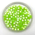 Green star acrylic loose beads for DIY jewellery making crafts and handmade accessories design. - Grass Green