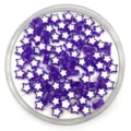 Purple star acrylic loose beads detail shot, transparent DIY handmade jewelry accessories. - Purple