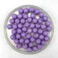 Detailed close-up of 8mm purple acrylic speckled bayberry beads, perfect for DIY jewelry craft. - 8mm / Purple