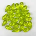 12x24mm Acrylic Teardrop Pendant Beads DIY Handmade Curtain Jewelry Accessories Craft - Grass Green