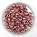 Pink acrylic frosted textured round beads for DIY jewelry making and craft accessories. - 8mm (2000 Pcs) / Pink