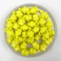 Perles pendentifs DIY en forme de petit gateau jaune, details en plastique pour bijoux. - Jaune