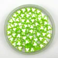 Green white acrylic butterfly beads shaped DIY phone chain necklace jewelry making accessories. - 10mm / Grass Green