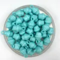 DIY jouet gateau pendentif perles plastique accessoire art enfant perlage bijoux diy - Bleu lac