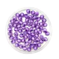 Detailed view of 8-16mm purple faceted acrylic beads, perfect for DIY jewelry making and crafts. - 8mm / Dark Violet