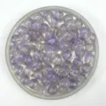 Transparent acrylic crackle beads for DIY fashion bracelets and handmade jewelry making designs. - 10mm / Light Purple