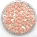 Acrylic star beads candy color loose beads DIY jewelry making accessories clear pink - 16mm / Pink