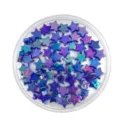 10mm acryl ster kralen met AB plating iriserend kleurrijk DIY sieraden maker accessoires - Donkerblauw