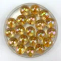 Detailed shot of 12-16mm mermaid starry glitter AB round beads, perfect for DIY accessories. - 12mm / Orange Red