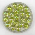 Detail view of 12-16mm mermaid starry glitter AB round beads, perfect for DIY phone chains. - 12mm / Grass Green